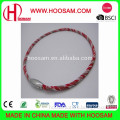Newest design titanium power energy silicone necklace /Eco-friendly power silicone necklace